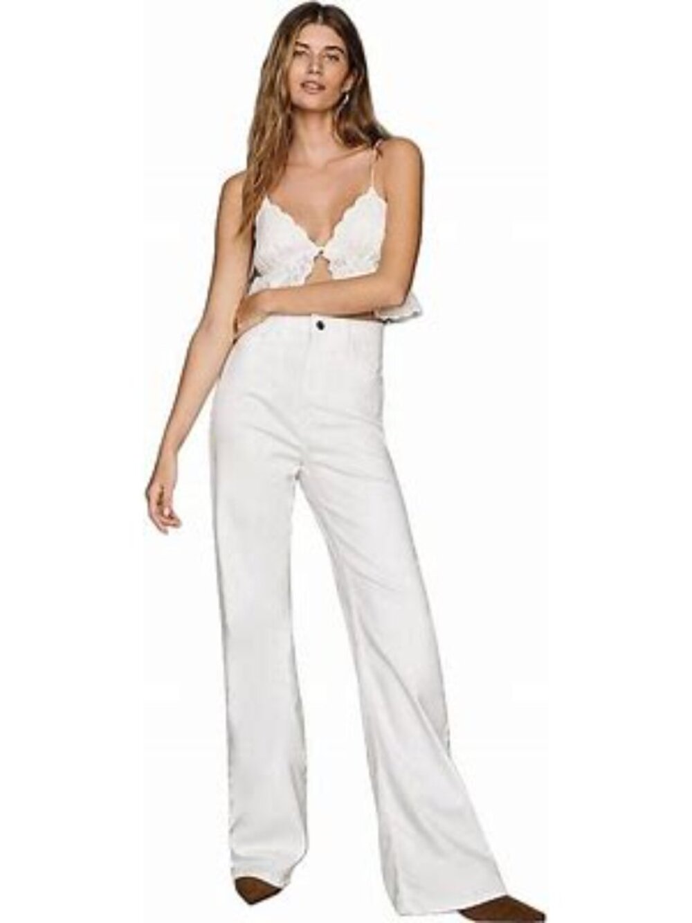 JOE’S Hi Honey High‑Rise Bootcut Jeans • White • Size 30 • Slim Fit Cotton Denim